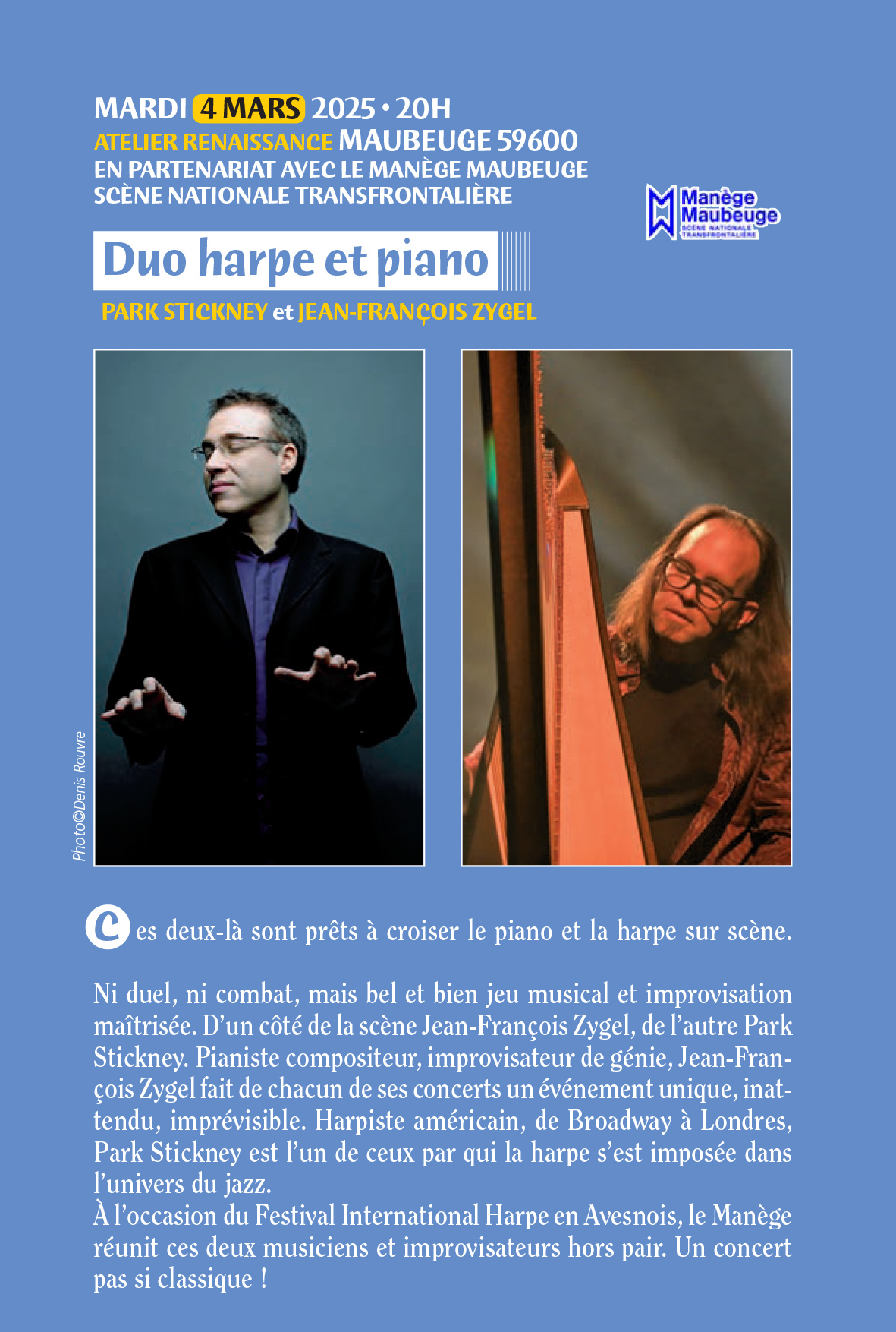 31ème Festival International Harpe en Avesnois : Duo Harpe et Piano