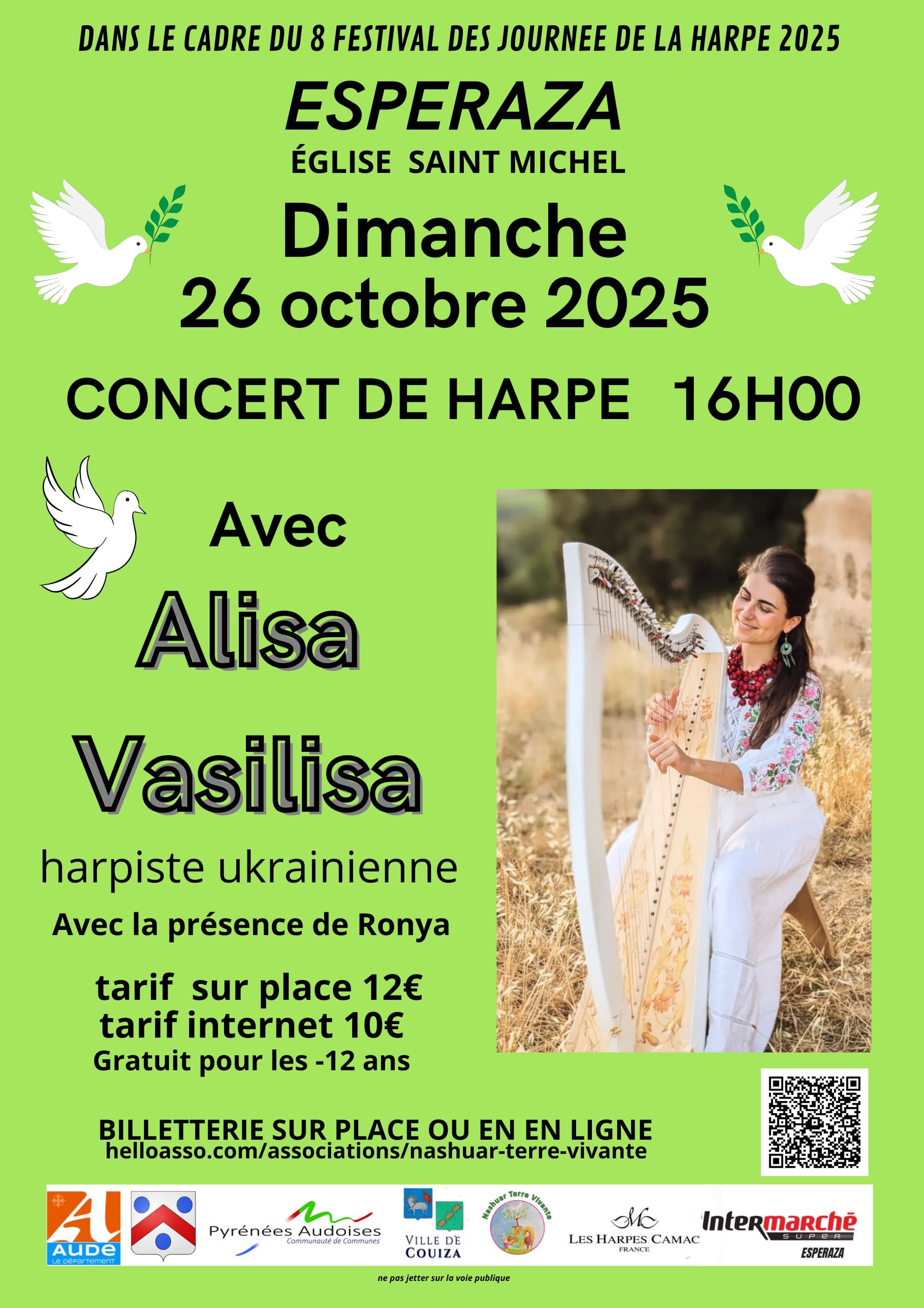 concert de Harpe Alisa Vasilisa