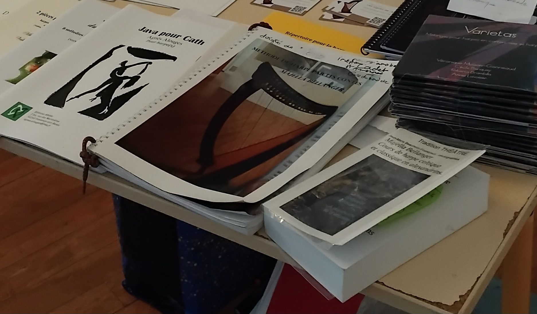 Publication d&rsquo; œuvres harpistiques en tant que compositrice illustratrice et écrivain chez coollibri.com Toulouse imprimeur