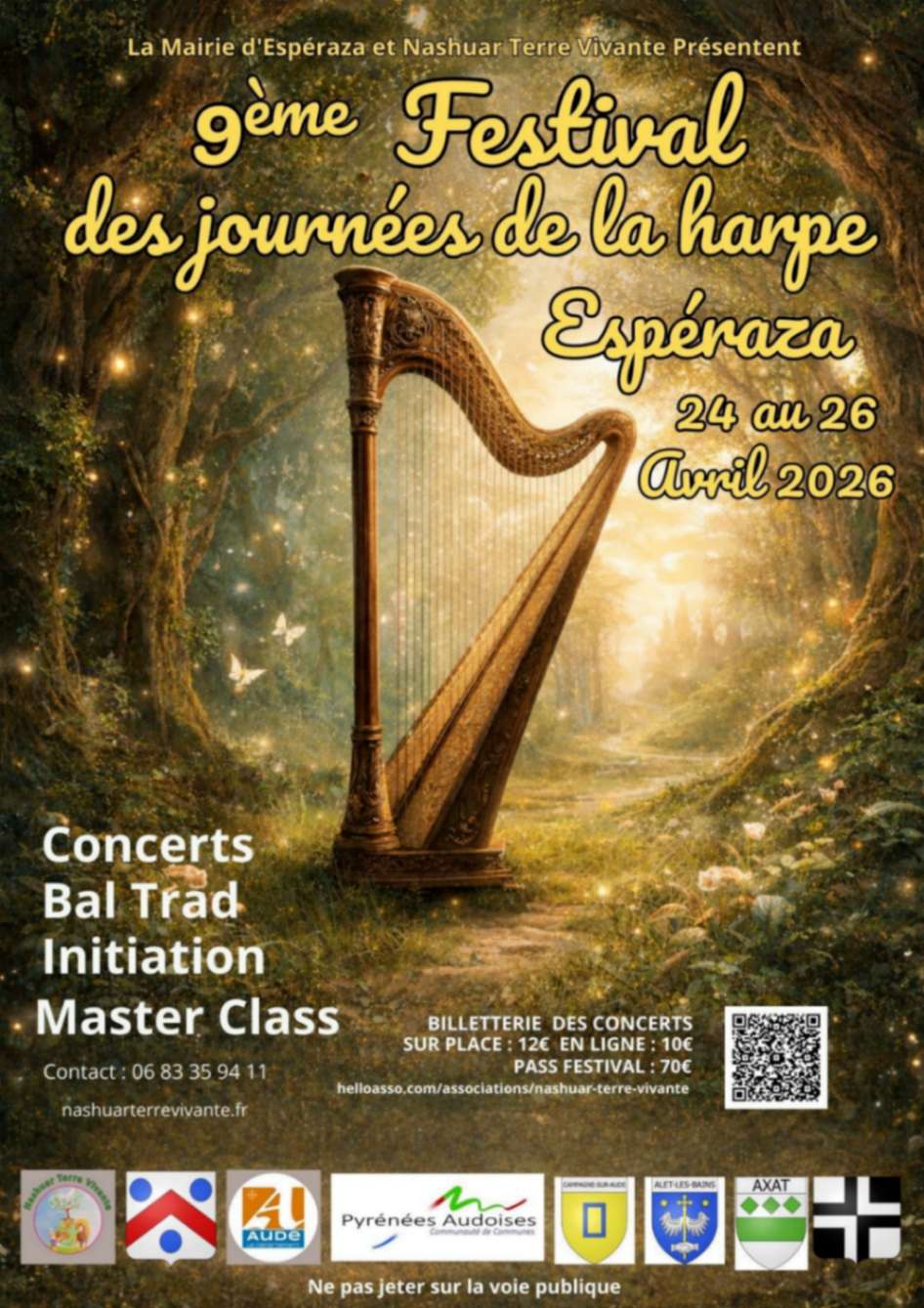 9 festival des journée de la harpe 2026 Espéraza Aude